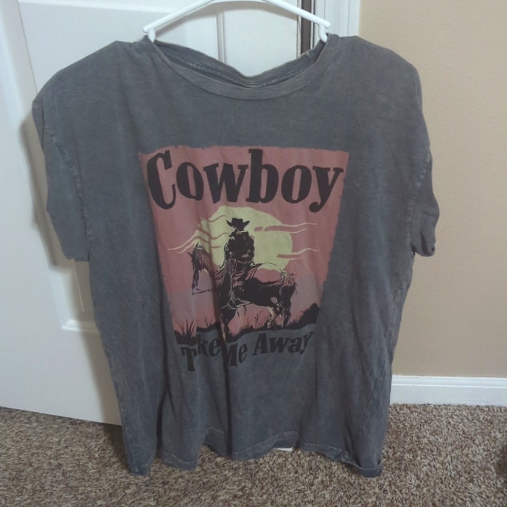 Cowboy graphic t